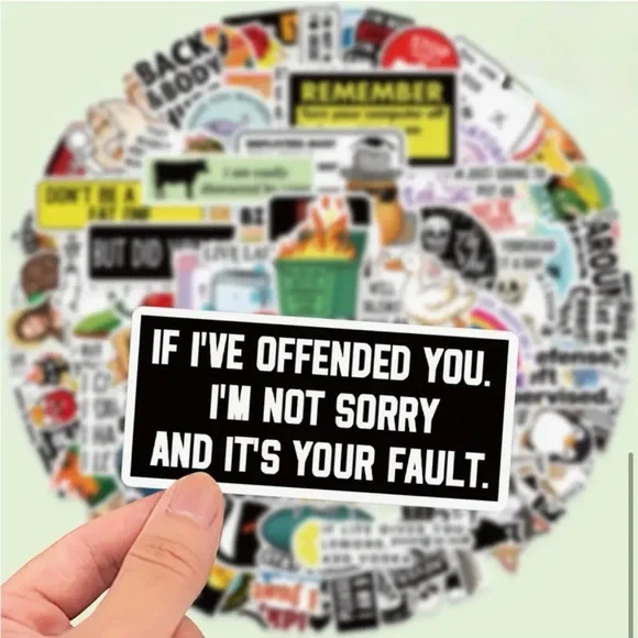 35ct Funny Stickers (assorted) - Picture 8 of 14